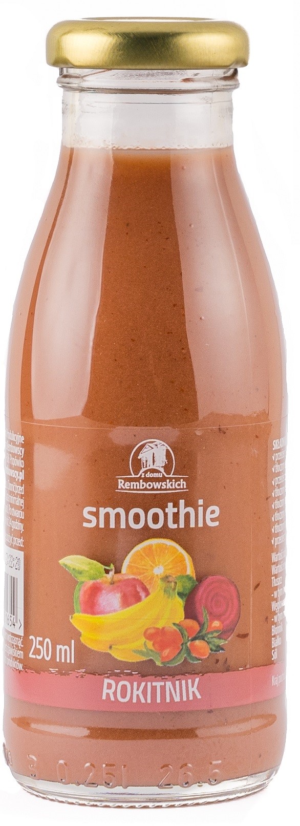 Smoothie jabłko banan czarna porzeczka burak rokitnik