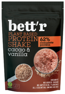 SHAKE PROTEINOWY KAKAO I WANILIA BEZ DODATKU CUKRÓW BIO 500 g – BETT’R