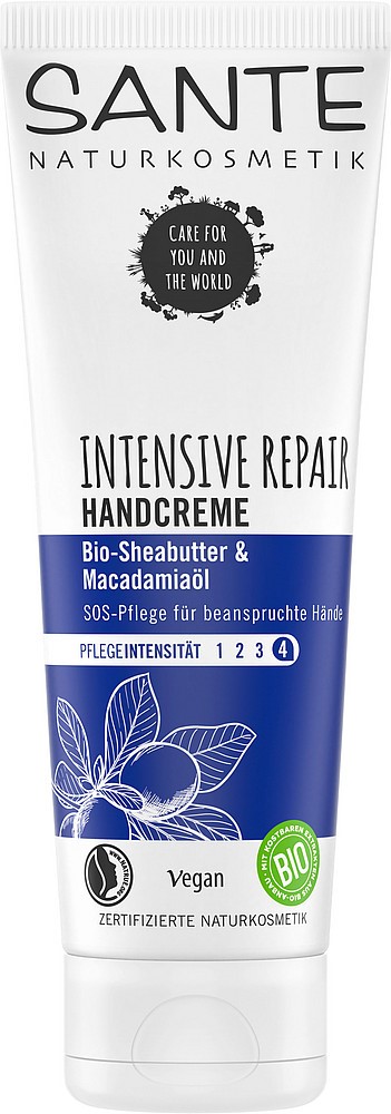 KREM DO RĄK INTENSYWNIE REGENERUJĄCY MASŁO SHEA I OLEJEK MACADAMIA ECO 75 ml – SANTE