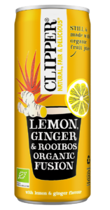 NAPÓJ OWOCOWY Z ROOIBOS O SMAKU IMBIR – CYTRYNA BIO 250 ml – CLIPPER