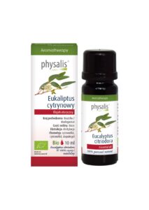 OLEJEK ETERYCZNY EUKALIPTUS CYTRYNOWY BIO 10 ml – PHYSALIS
