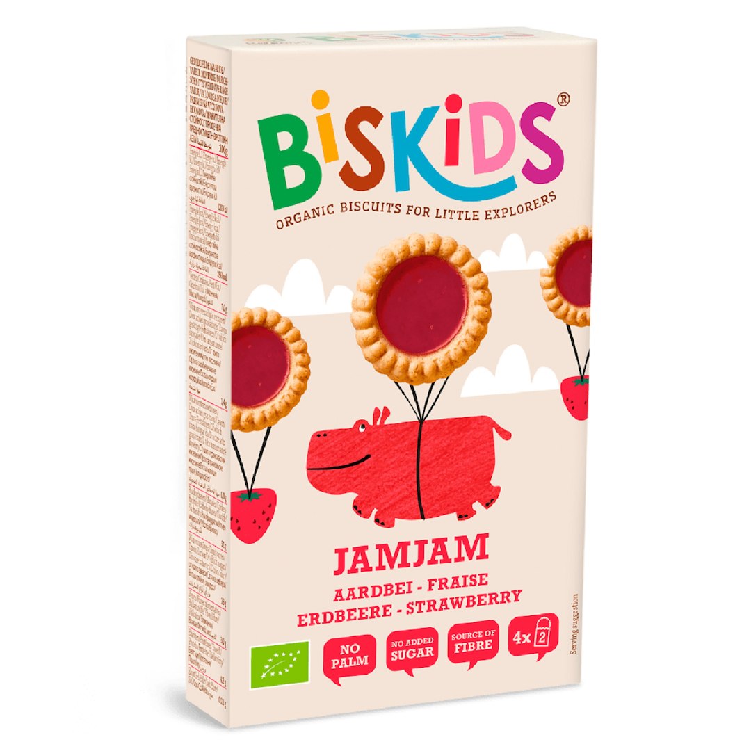CIASTECZKA Z NADZIENIEM TRUSKAWKOWYM MARGARETKI BIO 100 g – BISKIDS