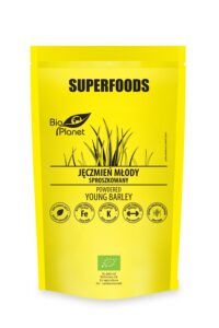 JĘCZMIEŃ MŁODY SPROSZKOWANY BIO 100 g – BIO PLANET SUPERFOODS