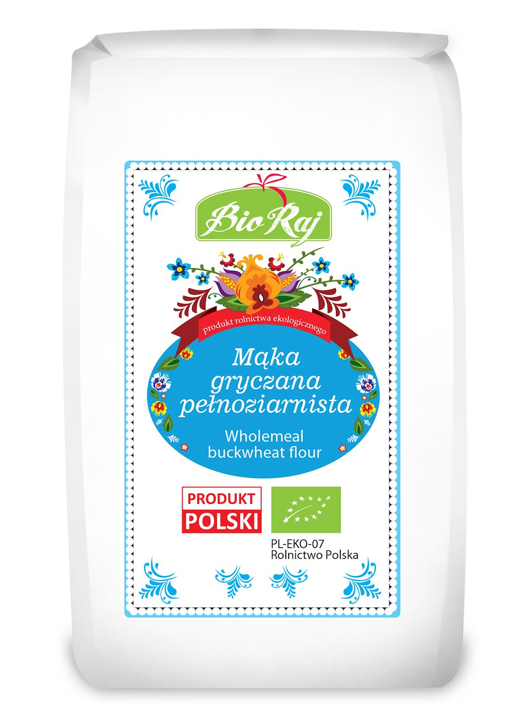 MĄKA GRYCZANA PEŁNOZIARNISTA BIO (POLSKA) 600 g – BIO RAJ