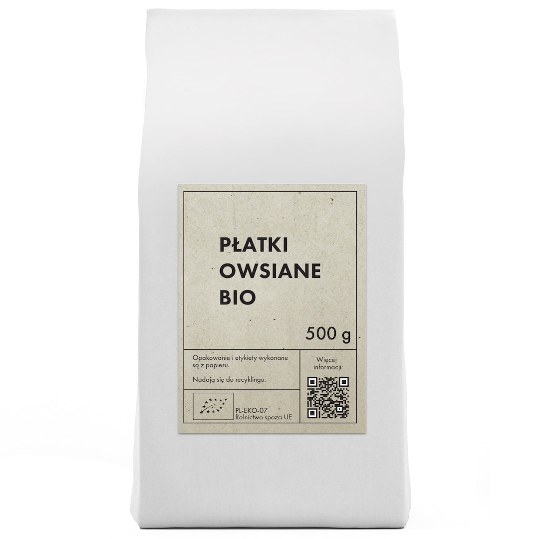 PŁATKI OWSIANE BIO 500 g – THE PLANET