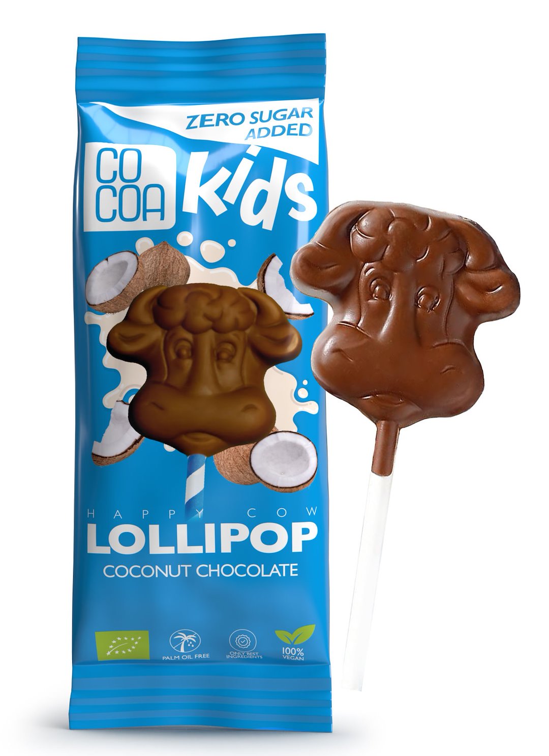 LIZAK Z CZEKOLADY KOKOSOWEJ BEZ DODATKU CUKRÓW BIO 15 g – COCOA