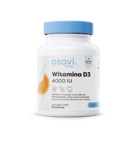 WITAMINA D3 100 µg (4000 j.m) BEZGLUTENOWA 60 KAPSUŁEK - OSAVI