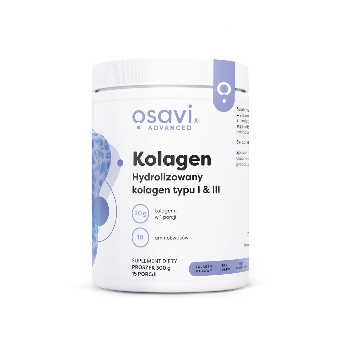 KOLAGEN HYDROLIZOWANY BEZGLUTENOWY W PROSZKU 300 g – OSAVI