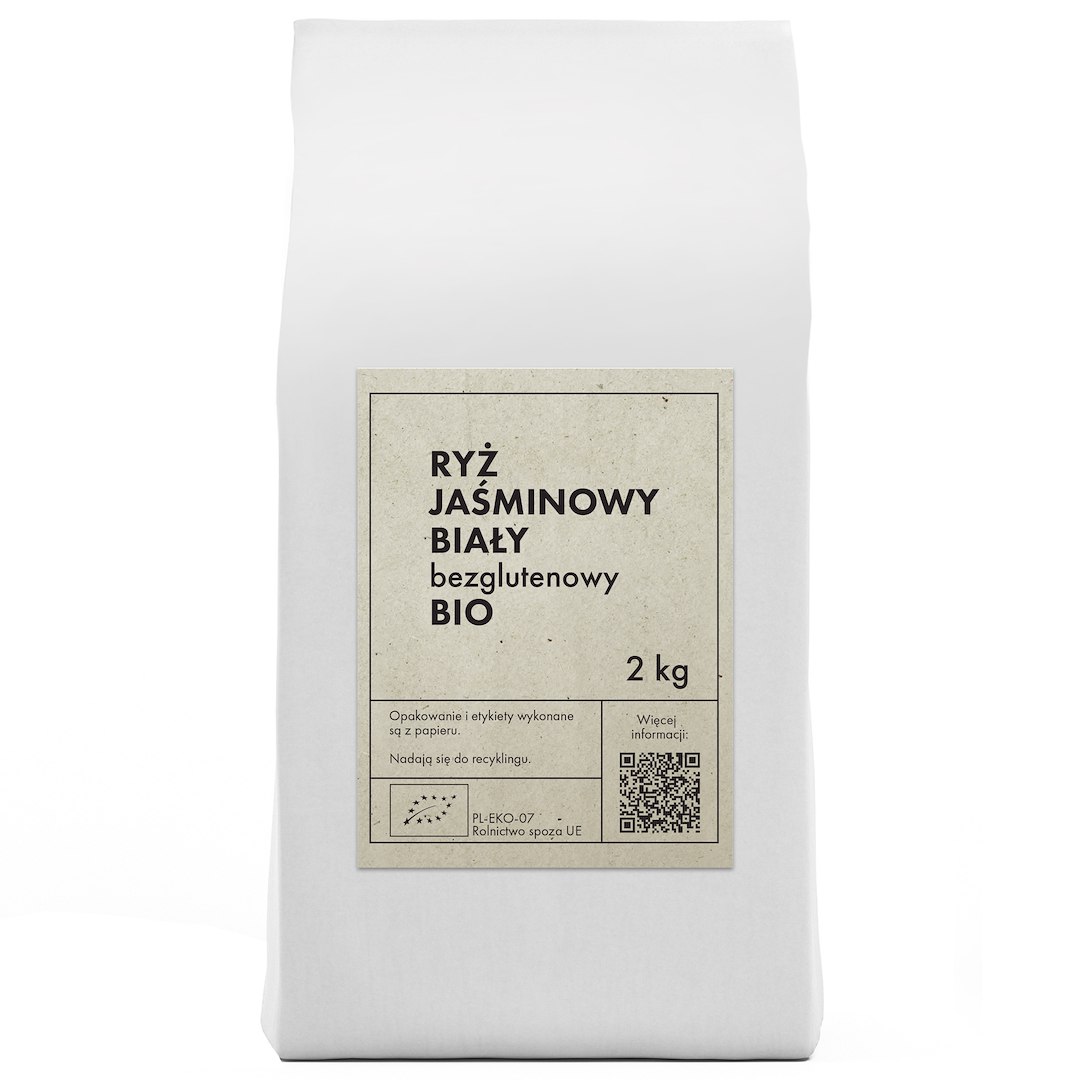 RYŻ JAŚMINOWY BIAŁY BEZGLUTENOWY BIO 2 kg – THE PLANET