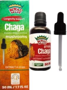 GRZYBY CHAGA EKSTRAKT W KROPLACH 50 ml – ROYAL BRAND