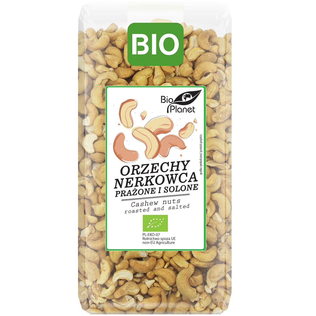 ORZECHY NERKOWCA PRAŻONE I SOLONE BIO 350 g – BIO PLANET