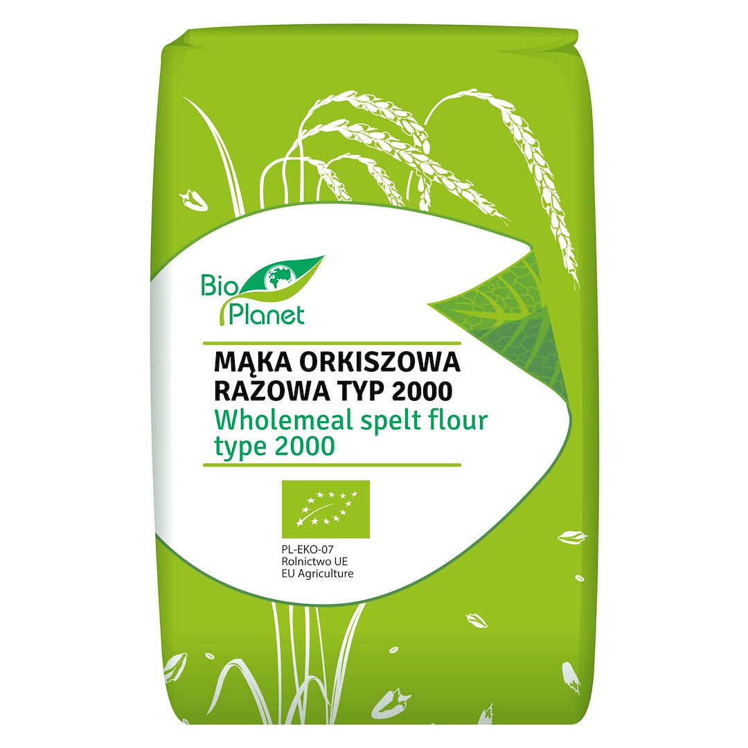 MĄKA ORKISZOWA RAZOWA TYP 2000 BIO 500 g – BIO PLANET