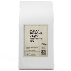 JABŁKA SUSZONE KRĄŻKI BEZGLUTENOWE BIO 100 g – THE PLANET