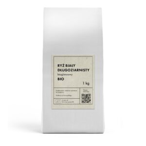 RYŻ BIAŁY DŁUGOZIARNISTY BEZGLUTENOWY BIO 1 kg – THE PLANET