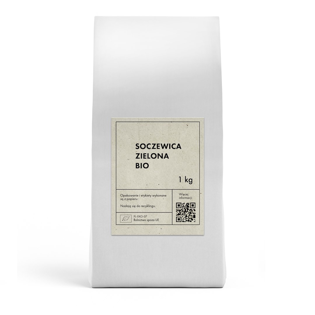 SOCZEWICA ZIELONA BIO 1 kg – THE PLANET
