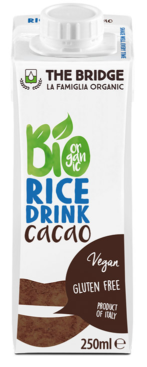 NAPÓJ RYŻOWY O SMAKU CZEKOLADOWYM BEZGLUTENOWY BIO 250 ml – THE BRIDGE