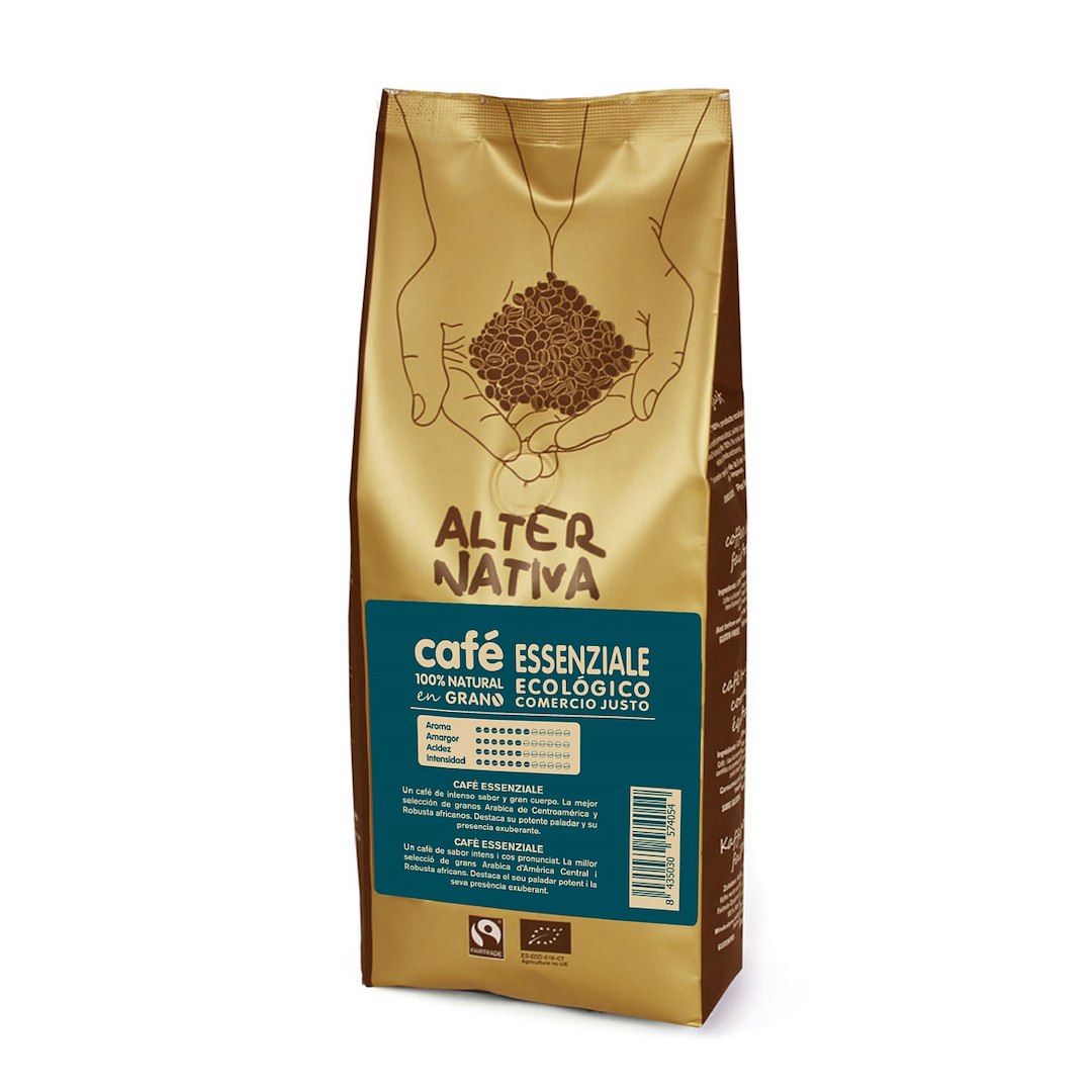 KAWA ZIARNISTA ARABICA/ROBUSTA ESSENZIALE FAIR TRADE BEZGLUTENOWA BIO 500 g – ALTERNATIVA3