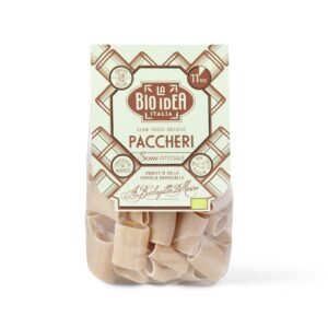 MAKARON (SEMOLINOWY PÓŁRAZOWY) PACCHERI BIO 375 g – LA BIO IDEA