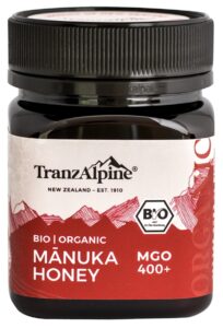 MIÓD MANUKA MGO 400+ BIO 250 g – TRANZALPINE