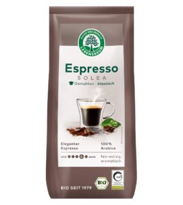 KAWA MIELONA ARABICA 100 % ESPRESSO SOLEA BIO 250 g – LEBENSBAUM