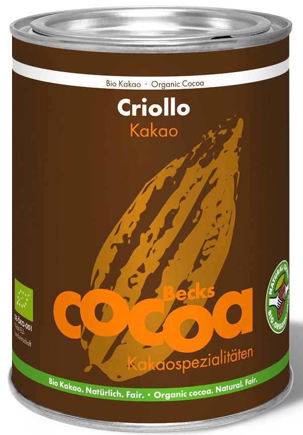 KAKAO CRIOLLO SPROSZKOWANE ODTŁUSZCZONE BEZGLUTENOWE BIO 200 g - BECKS