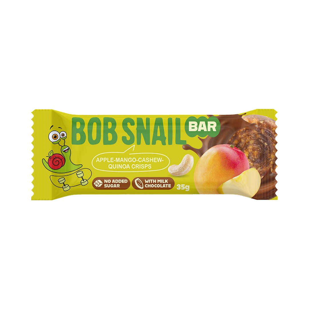 BATON JABŁKO - MANGO - ORZECHY NERKOWCA BEZ DODATKU CUKRÓW 35 g - BOB