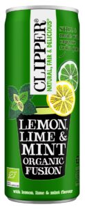 NAPÓJ OWOCOWY O SMAKU CYTRYNA – LIMONKA – MIĘTA BIO 250 ml – CLIPPER