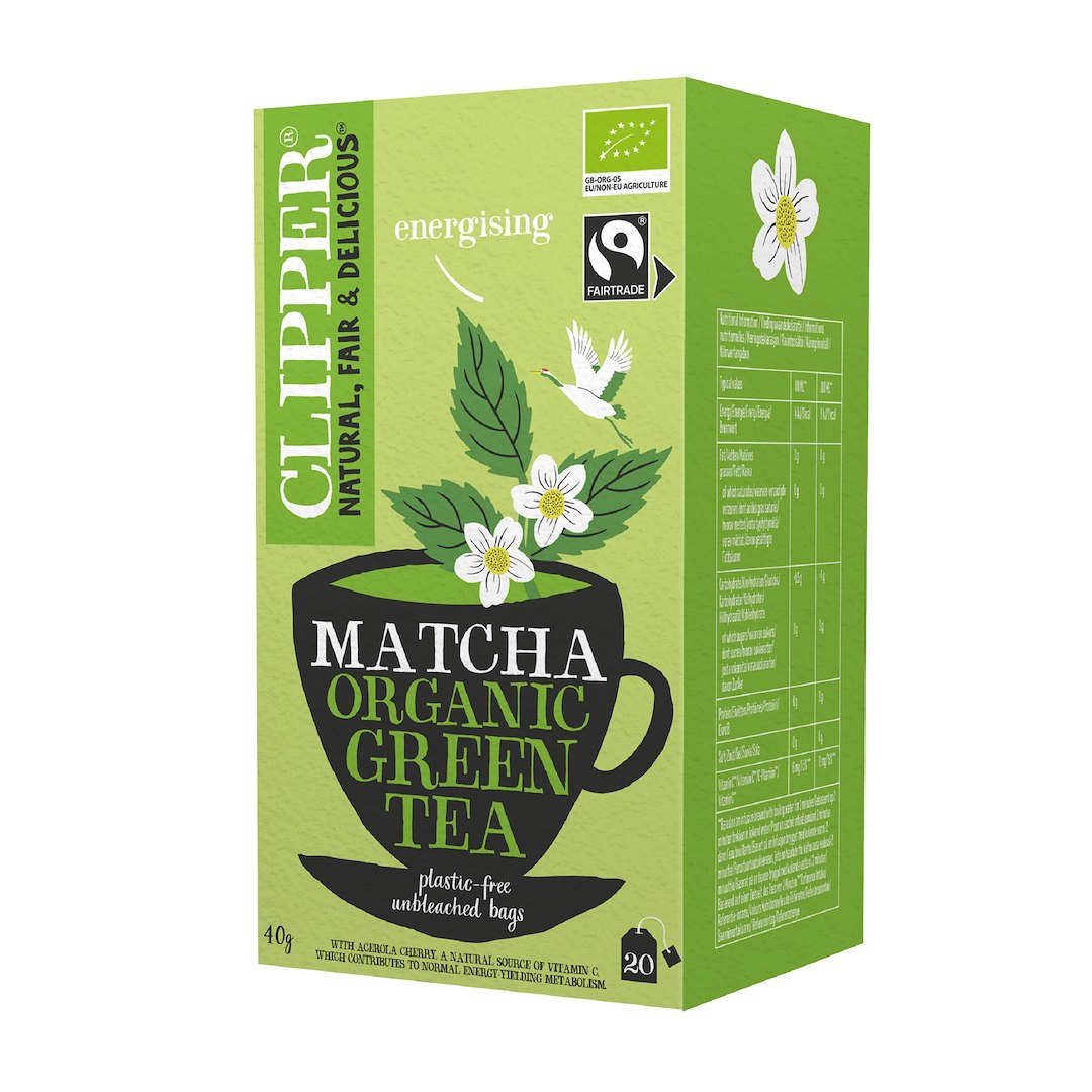 HERBATA ZIELONA Z ACEROLĄ I MATCHĄ FAIR TRADE BIO (20 x 2 g) 40 g -