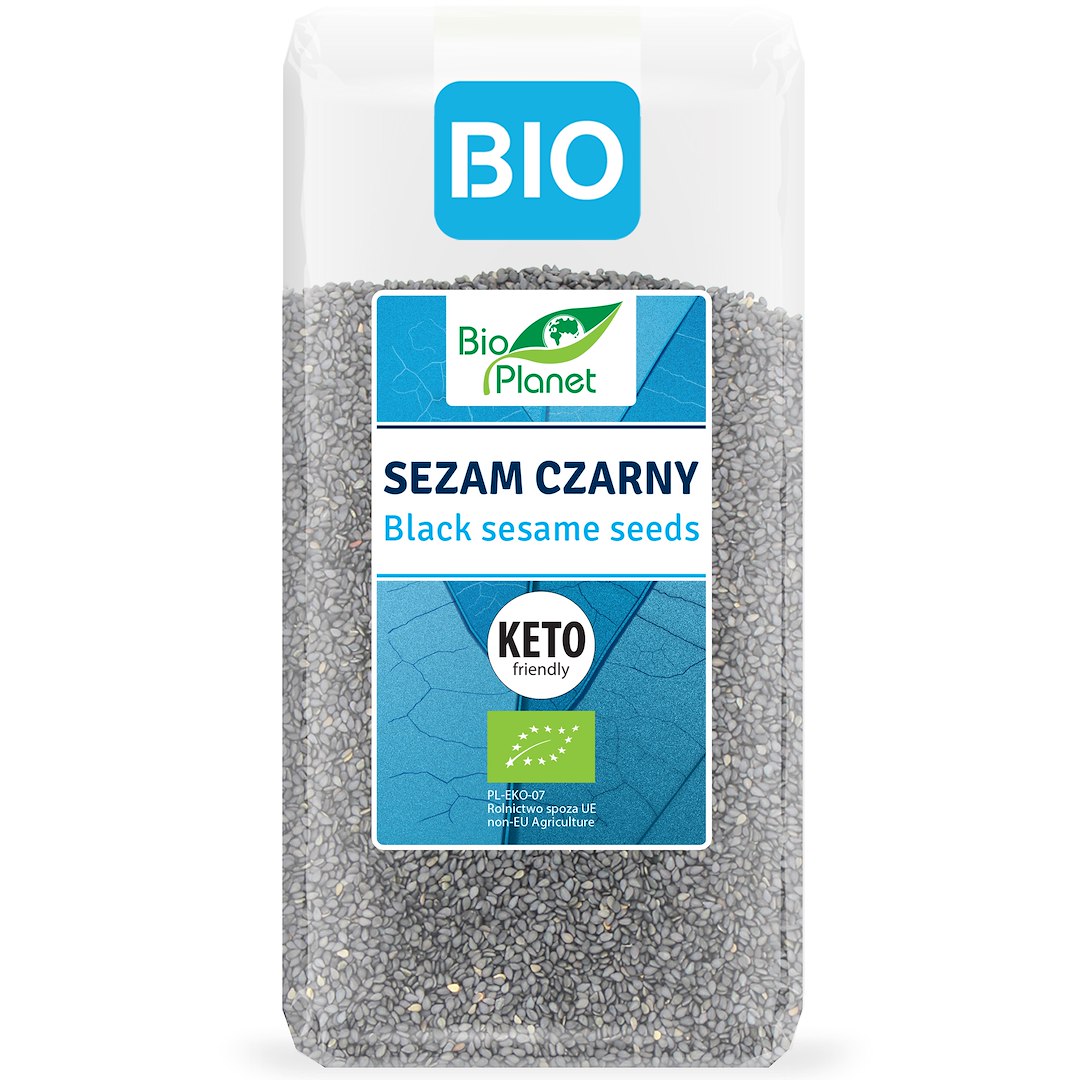 SEZAM CZARNY NIEŁUSKANY BIO 200 g - BIO PLANET