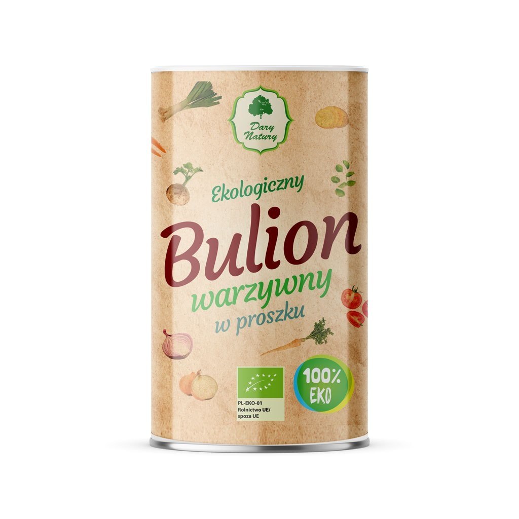 BULION WARZYWNY W PROSZKU BIO 200 g – DARY NATURY