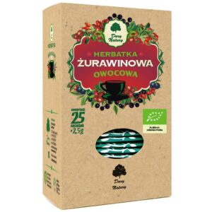 HERBATKA ŻURAWINOWO – OWOCOWA BIO (25 x 2,5 g) 62,5 g – DARY NATURY