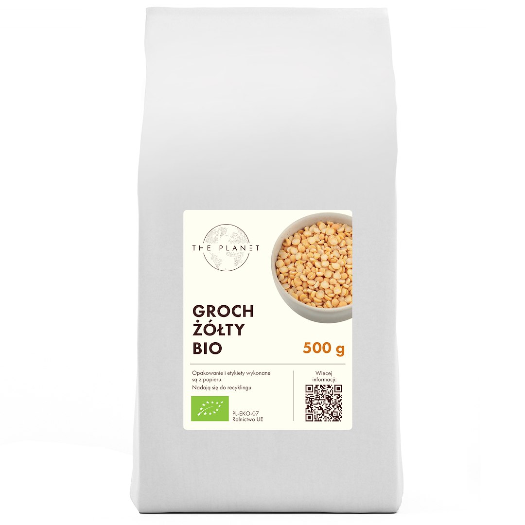 GROCH ŻÓŁTY BIO 500 g - THE PLANET