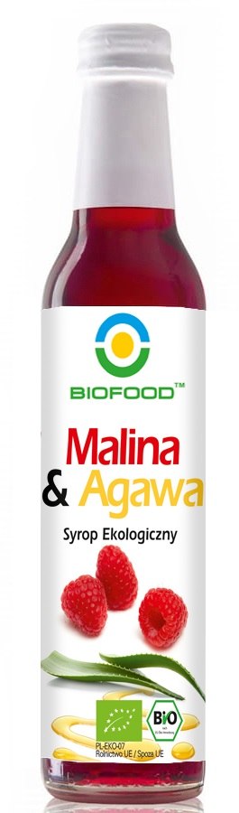 SYROP MALINA Z AGAWĄ BIO 250 ml – BIOFOOD