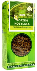 HERBATKA KORZEŃ KOBYLAKA BIO 50 g – DARY NATURY