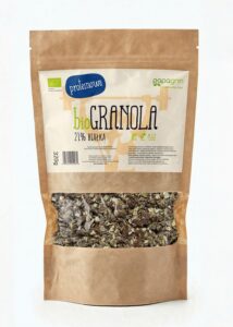 GRANOLA PROTEINOWA BEZ DODATKU CUKRÓW BIO 320 g – PAPAGRIN
