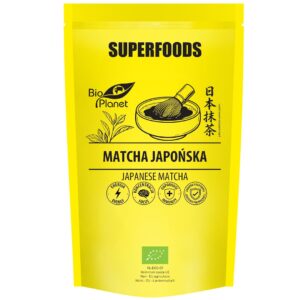 HERBATA ZIELONA MATCHA JAPOŃSKA BIO 100 g – BIO PLANET SUPERFOODS