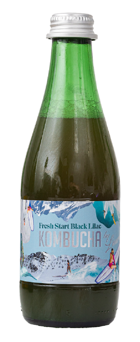KOMBUCHA O SMAKU KWIATÓW CZARNEGO BZU (FRESH START BLACK LILAC) BIO 330