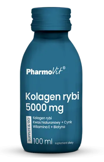 SHOT KOLAGEN RYBI (5 000 mg) BEZGLUTENOWY 100 ml - PHARMOVIT (SUPPLES &