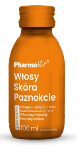 SHOT KOLAGEN NA WŁOSY, SKÓRĘ, PAZNOKCIE BEZGLUTENOWY 100 ml – PHARMOVIT
