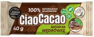 BATON DAKTYLOWY KAKAO – KOKOS CIAO CACAO BEZGLUTENOWY 40 g – ZMIANY ZMIANY