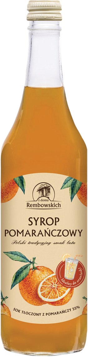 SYROP POMARAŃCZOWY 500 ml - REMBOWSCY