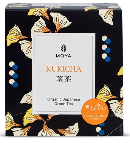 HERBATA ZIELONA KUKICHA JAPOŃSKA BIO (15 x 1,5 g) 22,5 g - MOYA MATCHA
