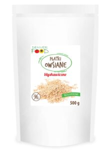 PŁATKI OWSIANE BŁYSKAWICZNE BEZGLUTENOWE 500 g – DENVER FOOD