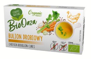 BULION – KOSTKI DROBIOWE BEZ DODATKU CUKRÓW BEZGLUTENOWE BIO (6 x 11 g)