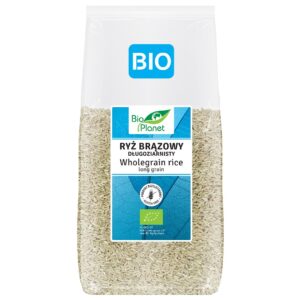 RYŻ BRĄZOWY DŁUGOZIARNISTY BEZGLUTENOWY BIO 500 g – BIO PLANET