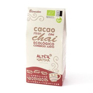 KAKAO Z CHAI BEZ DODATKU CUKRÓW BEZGLUTENOWE BIO 125 g – ALTERNATIVA3