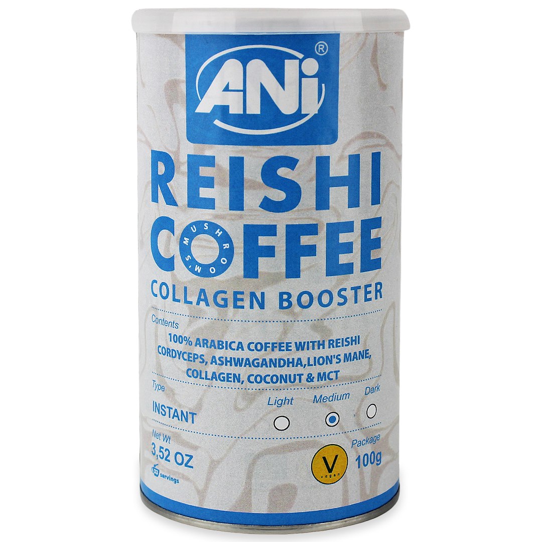 KAWA ROZPUSZCZALNA ARABICA Z REISHI COLLAGEN BOOSTER VEGAN 100 g - ANI
