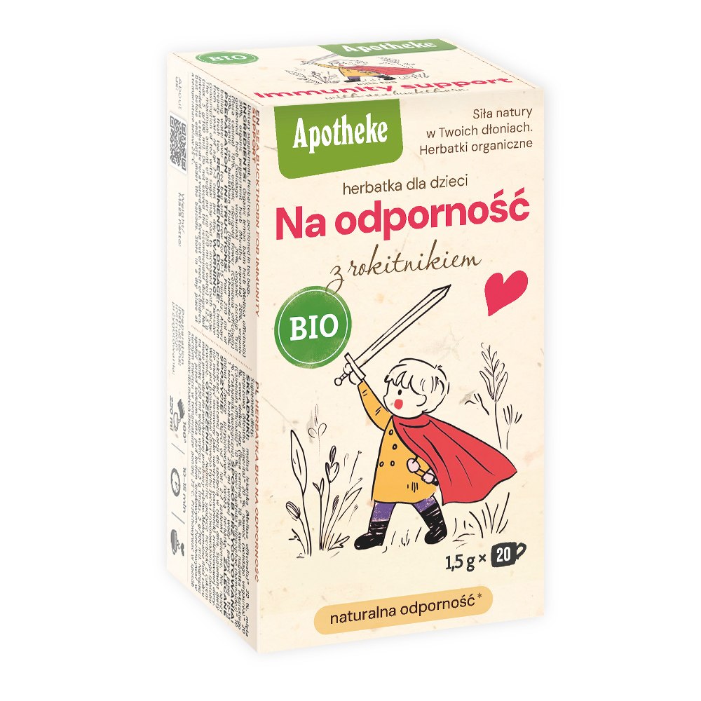HERBATKA DLA DZIECI NA ODPORNOŚĆ Z ROKITNIKIEM BIO (20 x 1,5 g) 30 g -