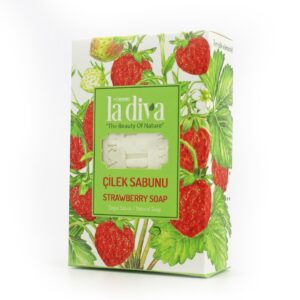 MYDŁO W KOSTCE TRUSKAWKA 100 g – LA DIVA