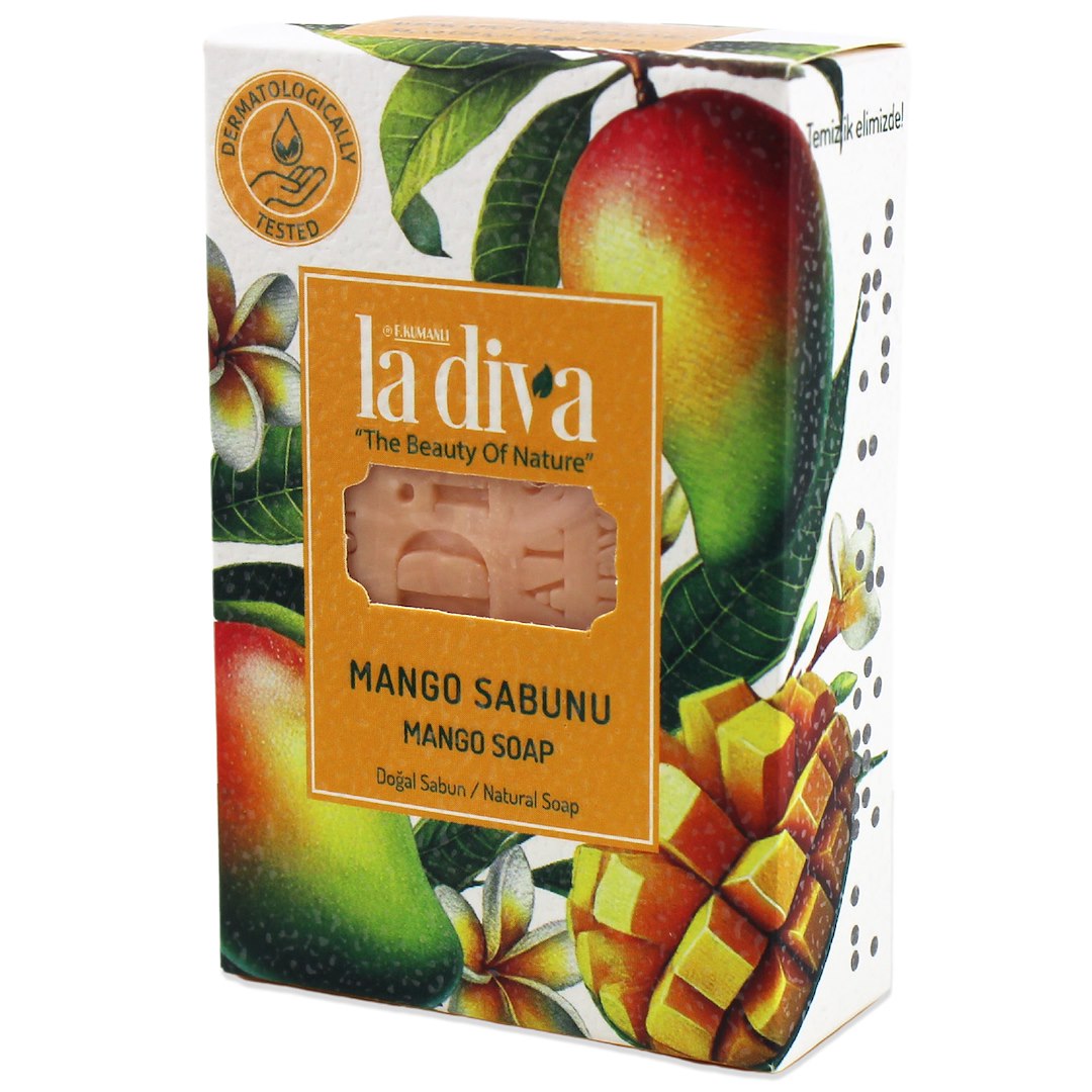 MYDŁO W KOSTCE MANGO 100 g – LA DIVA